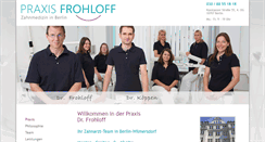Desktop Screenshot of praxis-frohloff.de