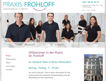 Tablet Screenshot of praxis-frohloff.de